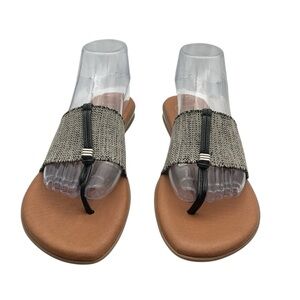 Andre Assous Nice Sandal Women's Tan and‎ Black size 11